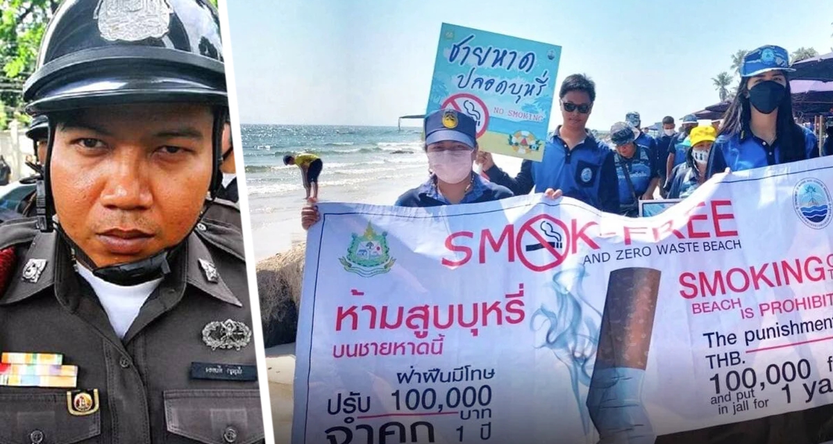 Огромный штраф или тюрьма: в Таиланде началась борьба против вредных привычек туристов на пляжах